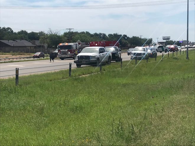 A man was hospitalized after trying to cross Loop 306 near the Southwest exit and being struck by a pickup Friday, June 14, 2019. San Angelo police expect the man to survive and no citations were issued to the pickup's driver.