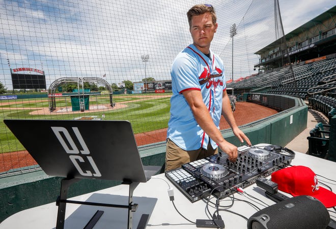 Connor Jones, a pitcher with the Springfield Cardinals, is also a DJ who goes by DJ CJ.
