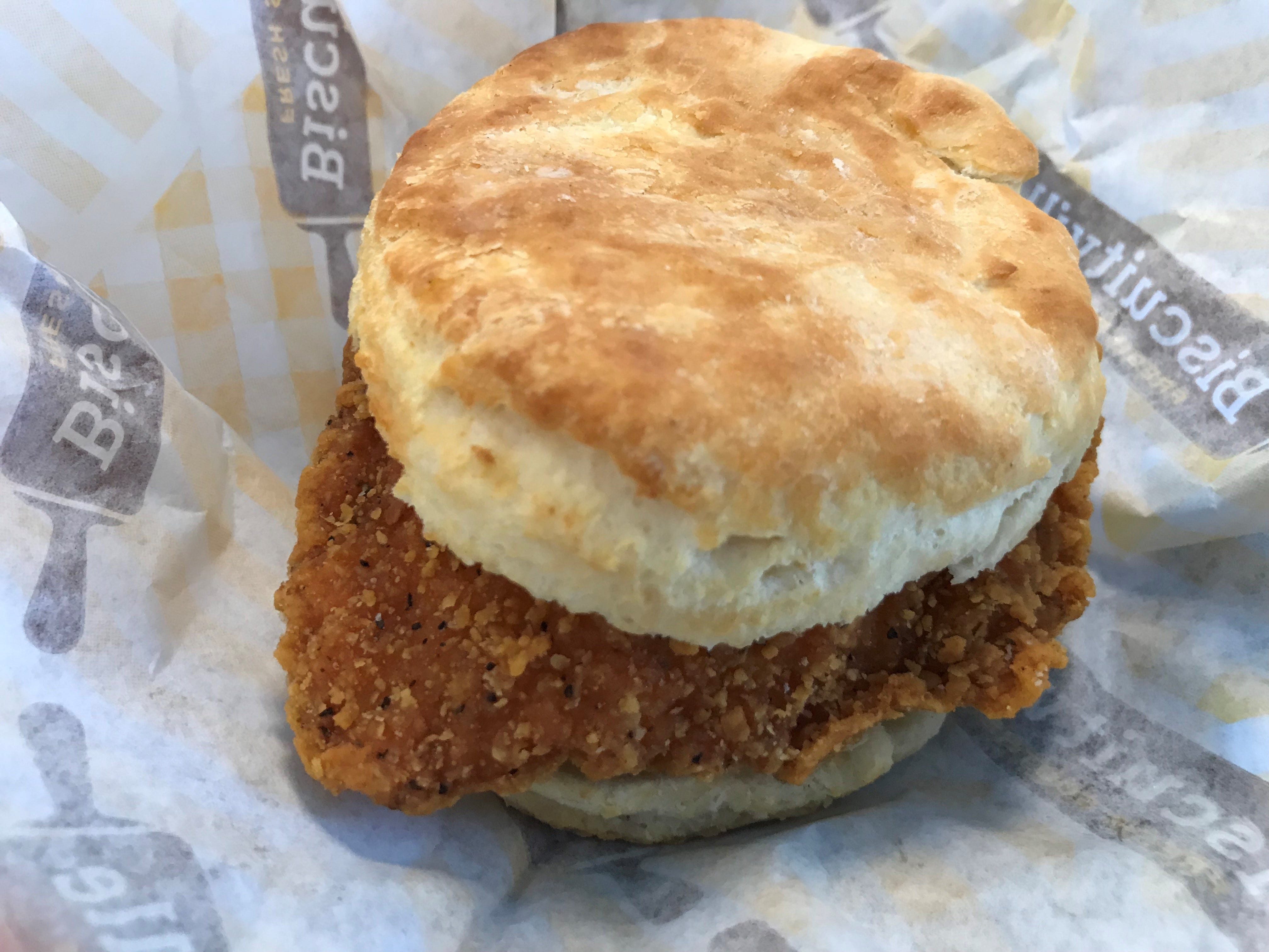 Biscuitville menu Biscuits cooked every 15 minutes are king