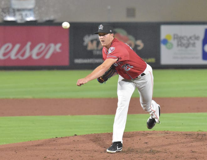 Trevor Rogers pitches as a member of the South Division in the Florida State League All-Star Game on Saturday, June 15, 2019. Rogers came in for one inning of work, struck out two batters and didn't allow a hit or run scored. The South won, 2-0.