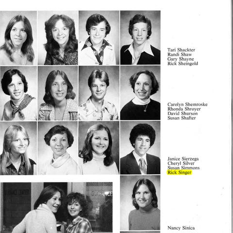 Niles West High School yearbook from 1978 featurin