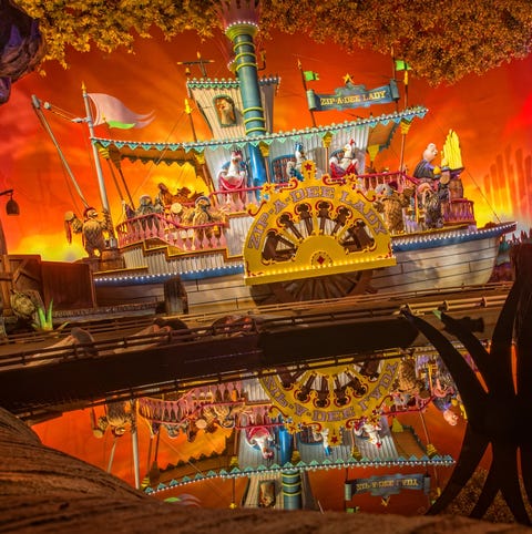 DIsneyland's Splash Mountain features characters f