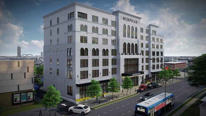 The Memphian Hotel, the seven-story, 100-room hotel planned for Overton Square, is closer to reality now that a building permit has been filed.