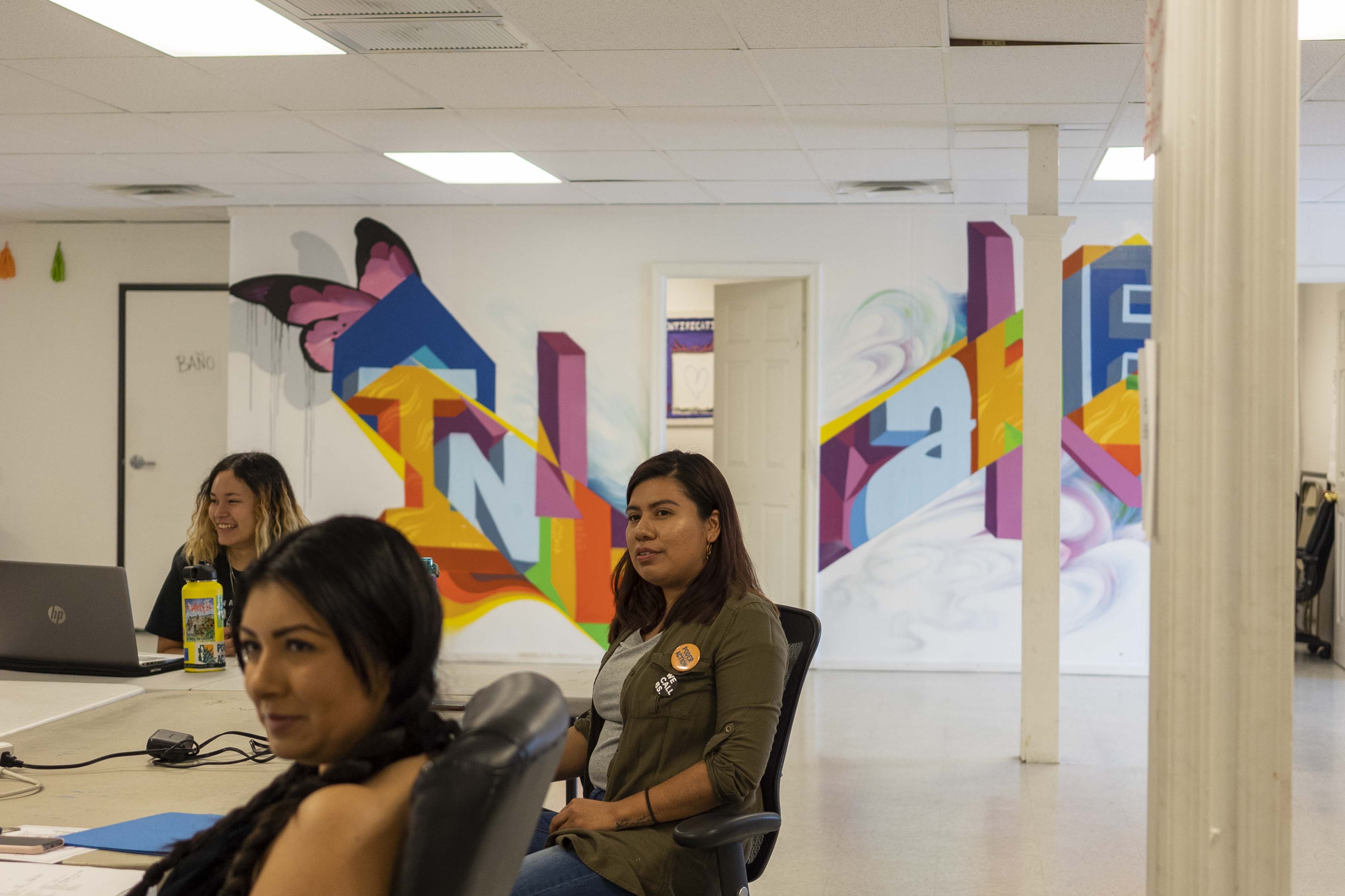 Viri Hernandez (right) is the founder and director of Poder in Action, a Maryvale-based advocacy group that focuses on policing issues.