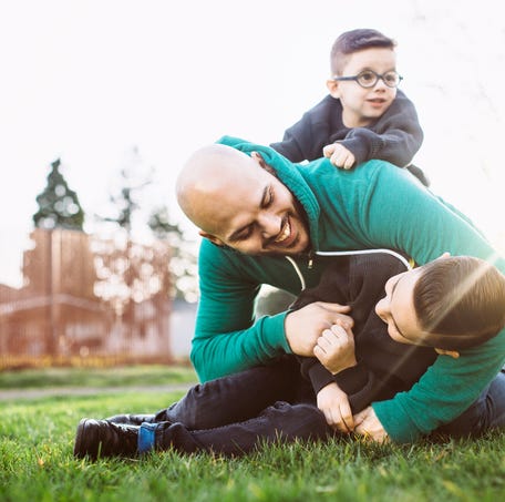 Dads get shamed for playing too rough.