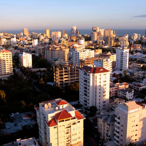 An aerial view of Santo Domingo, Dominican...