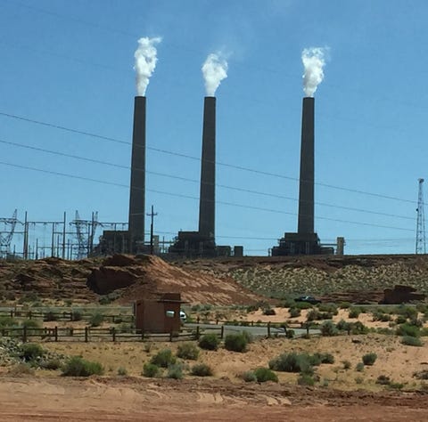 The Navajo Generating Station coal-fired power...