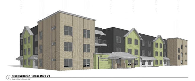 A rendering of the Residences at Greenway project development from Lloyd Cos.