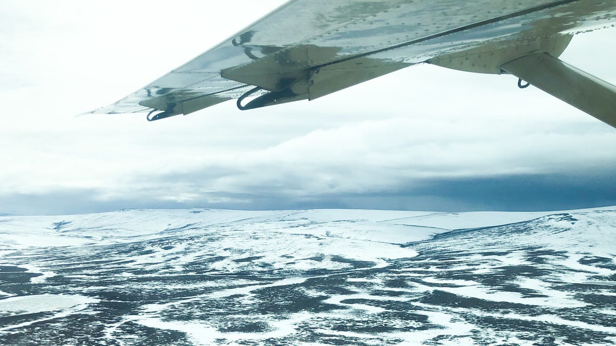 Alaska -Buckland, Alaska - A small plane makes the 90-mile commute from Kotzebue to Buckland, Alaska. [Via MerlinFTP Drop]