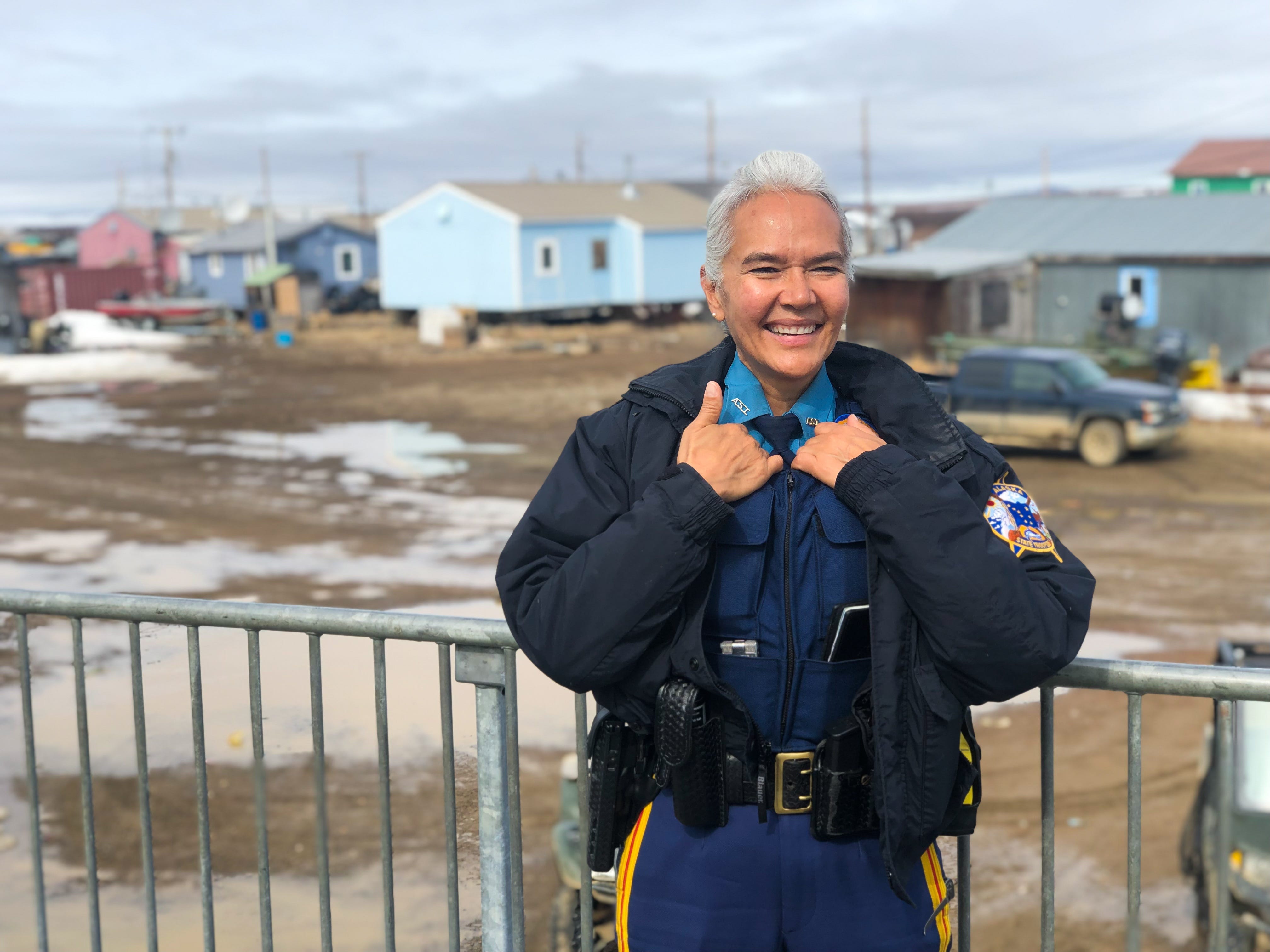 Anne Sears is an Alaska State Trooper based in Kotzebue, a remote town in northwest Alaska. Sears works with four other troopers in the Kotzebue hub, servicing nine surrounding Alaska Native villages. They cover an area roughly the size of Ohio.