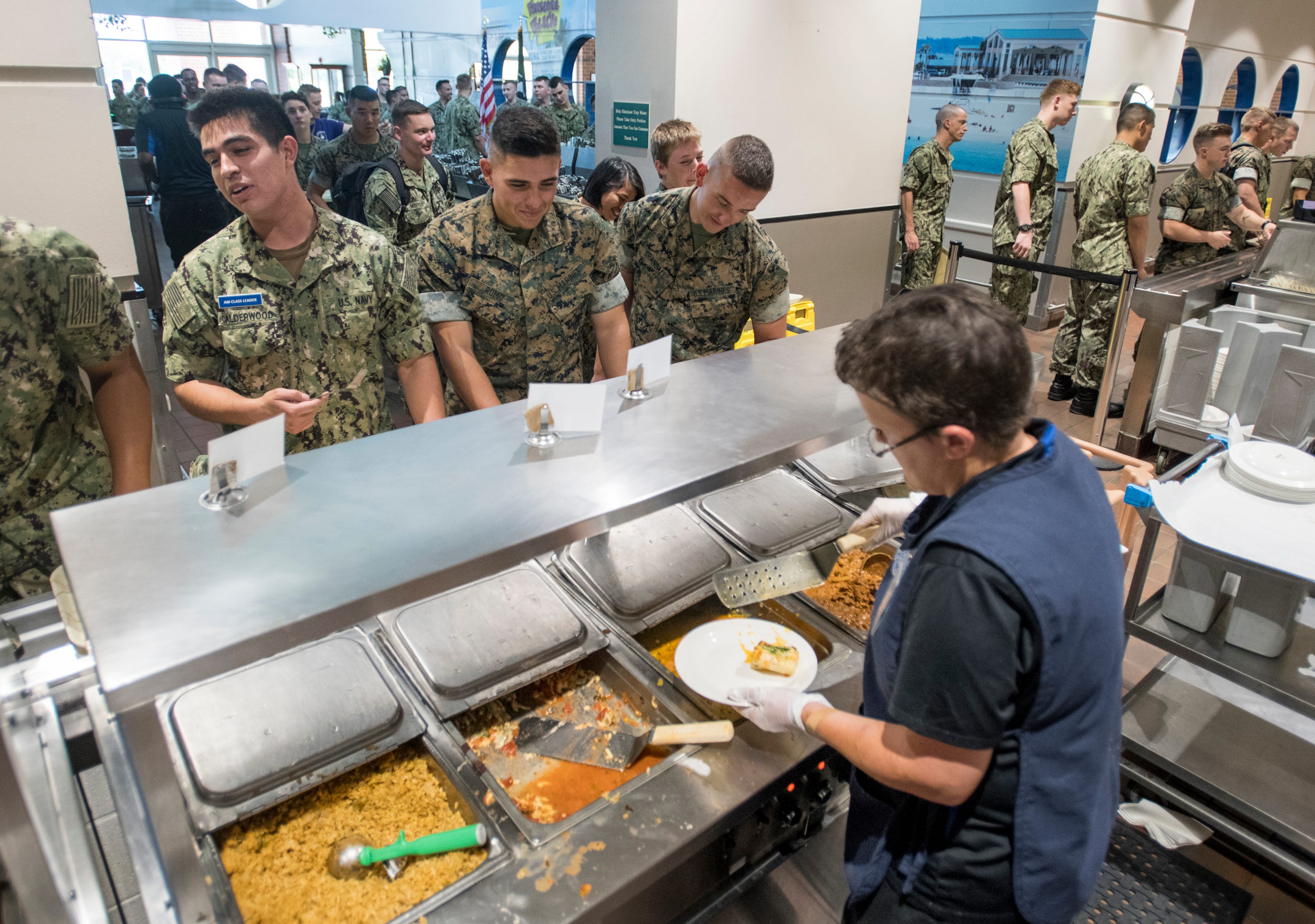 NAS Pensacola galley serves 8,000 meals every day. Here's how they do it