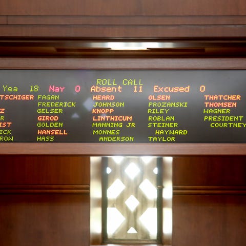 The Oregon Senate meets, but is unable to reach...