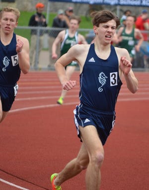 Burlington's Simon Kissam (3) was named Vermont's Gatorade boys track and field athlete of the year for 2019.