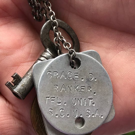 Like many soldiers, Grace Banker kept her dog tags after the war ended.