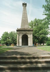 The Cenotaph in Armory Park in Passaic.