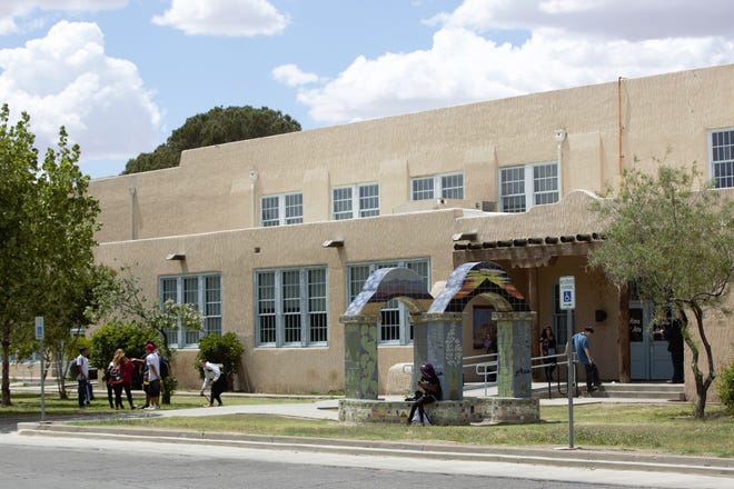 Alma d'Arte Charter High School, located at 402 W. Court Avenue in Las Cruces. Seen in May of 2019.
