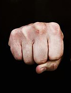 A fist is shown in this file photo.