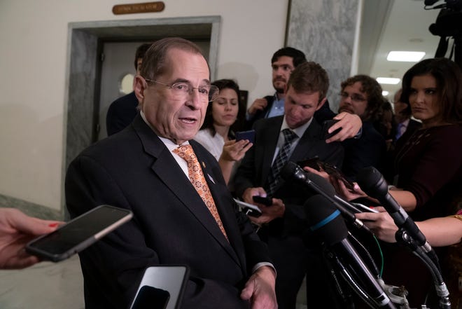 House Judiciary Committee Chairman Jerrold Nadler, D-N.Y., speaks to reporters after former special counsel Robert Mueller agreed to testify publicly before his committee and the House Intelligence Committee.