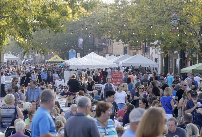 A large crowd turned out for Taste on Broadway in 2017.