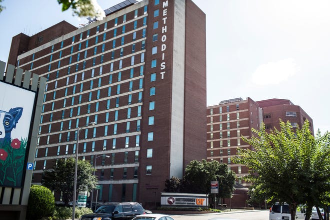 Methodist University Hospital at 1265 Union Avenue in Memphis, Tennessee.