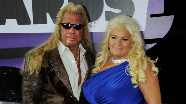 Duane "Dog" and Beth Chapman on the red carpet...