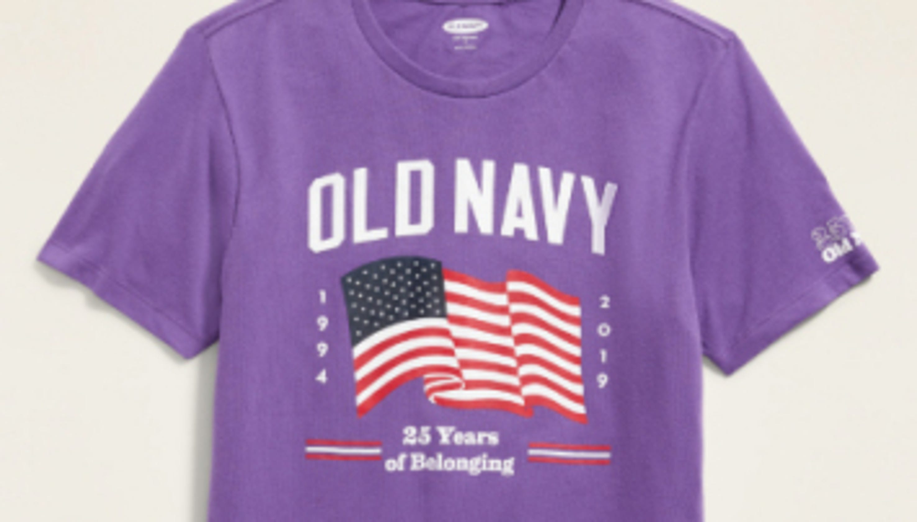 Old Navy s Fourth Of July T shirts Will Be Purple This Year Old navy s fourth of july t shirts will be purple this year