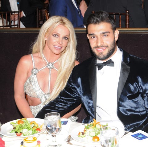 Britney Spears and Sam Asghari attend the 29th Ann