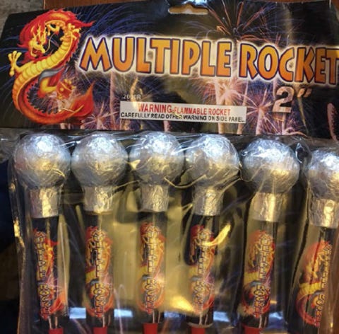 Thousand of fireworks sold by an Indiana seller...