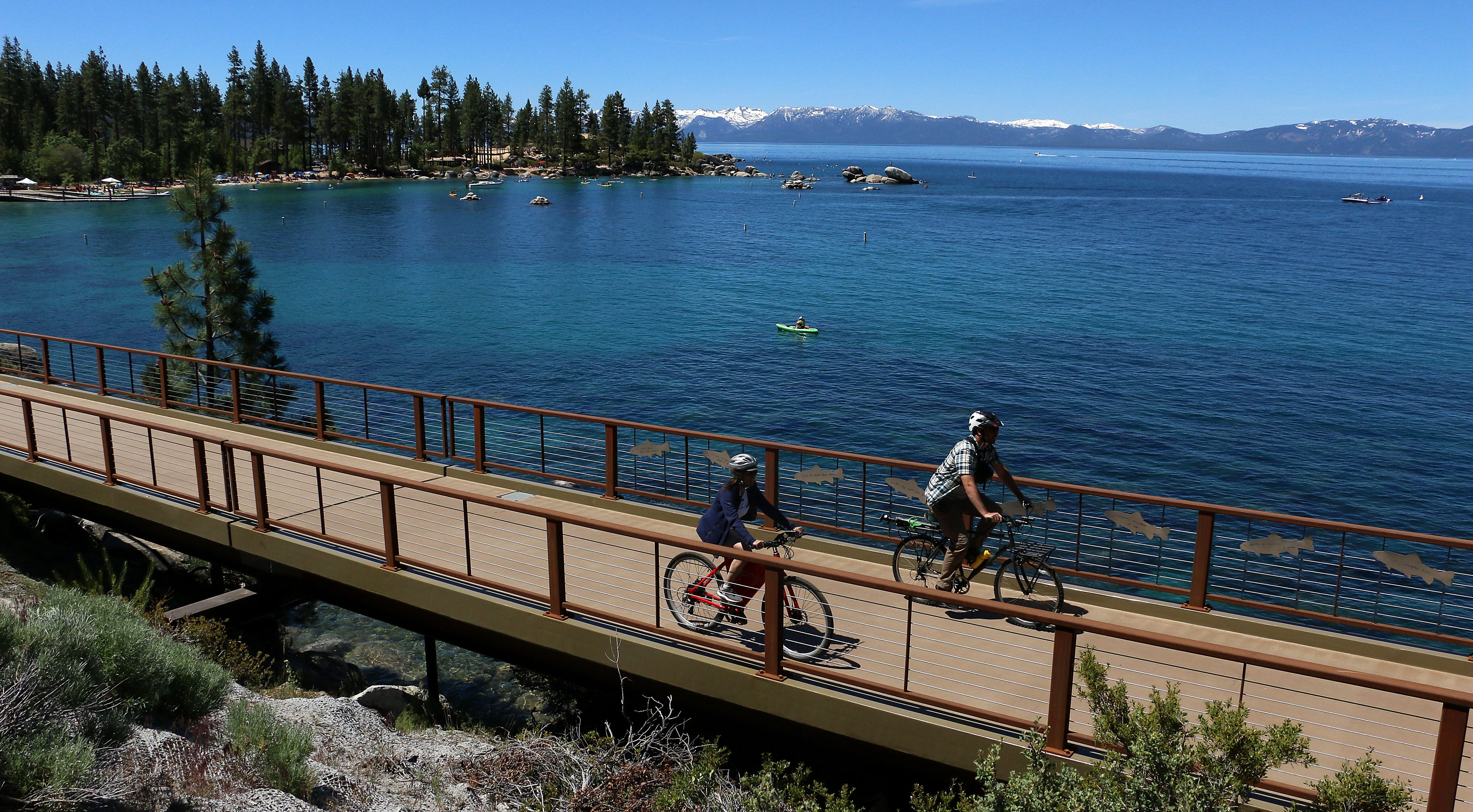 Lake Tahoe's 'magical' new east shore hiking and biking trail
