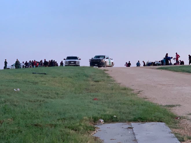 Border Patrol agents apprehended two large groups of people, one on June 22 and another on June 24, 2019. The groups totaled 310 people.