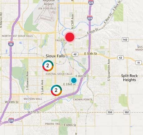 sioux falls power outage map Sioux Falls Sd Tornado Power Outage Map Live Updates On Damage sioux falls power outage map