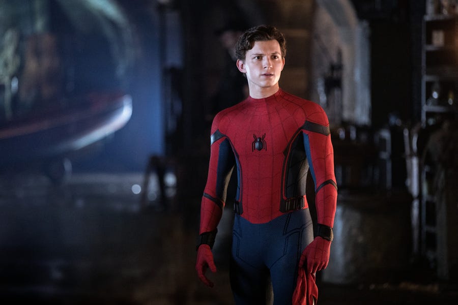 Peter Parker (Tom Holland) struggles to find a balance between his personal and superhero lives in "Spider-Man: Far From Home."