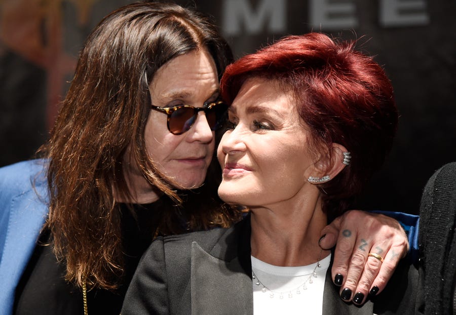 Ozzy Osbourne and wife Sharon on Thursday, May 12, 2016, in Los Angeles.