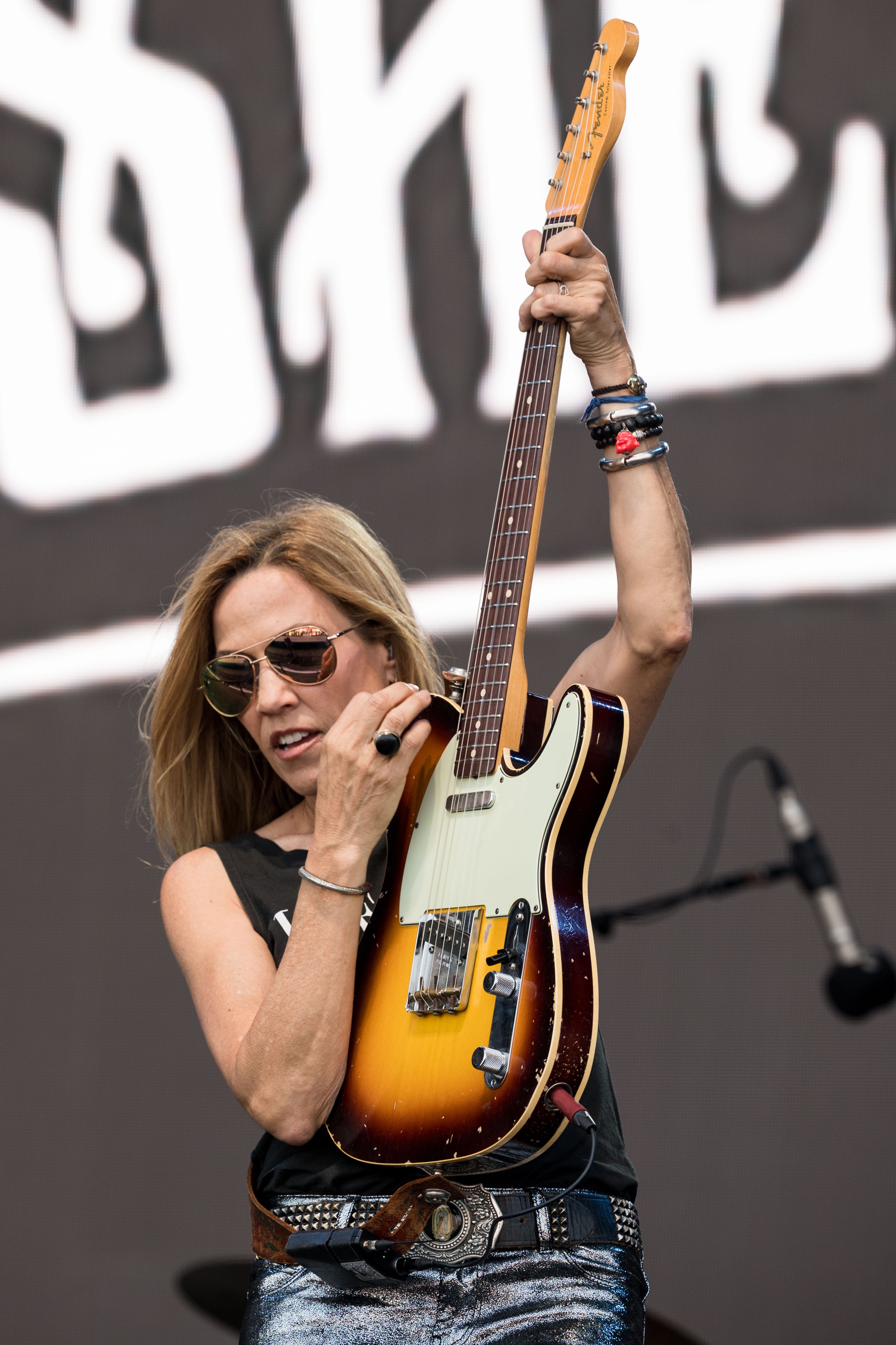 Sheryl Crow bought a Fender Buck Owens Telecaster when she stopped in on her way to a Buffalo gig in 2013.