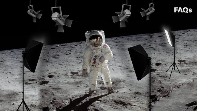 Image result for the moon landing is fake"