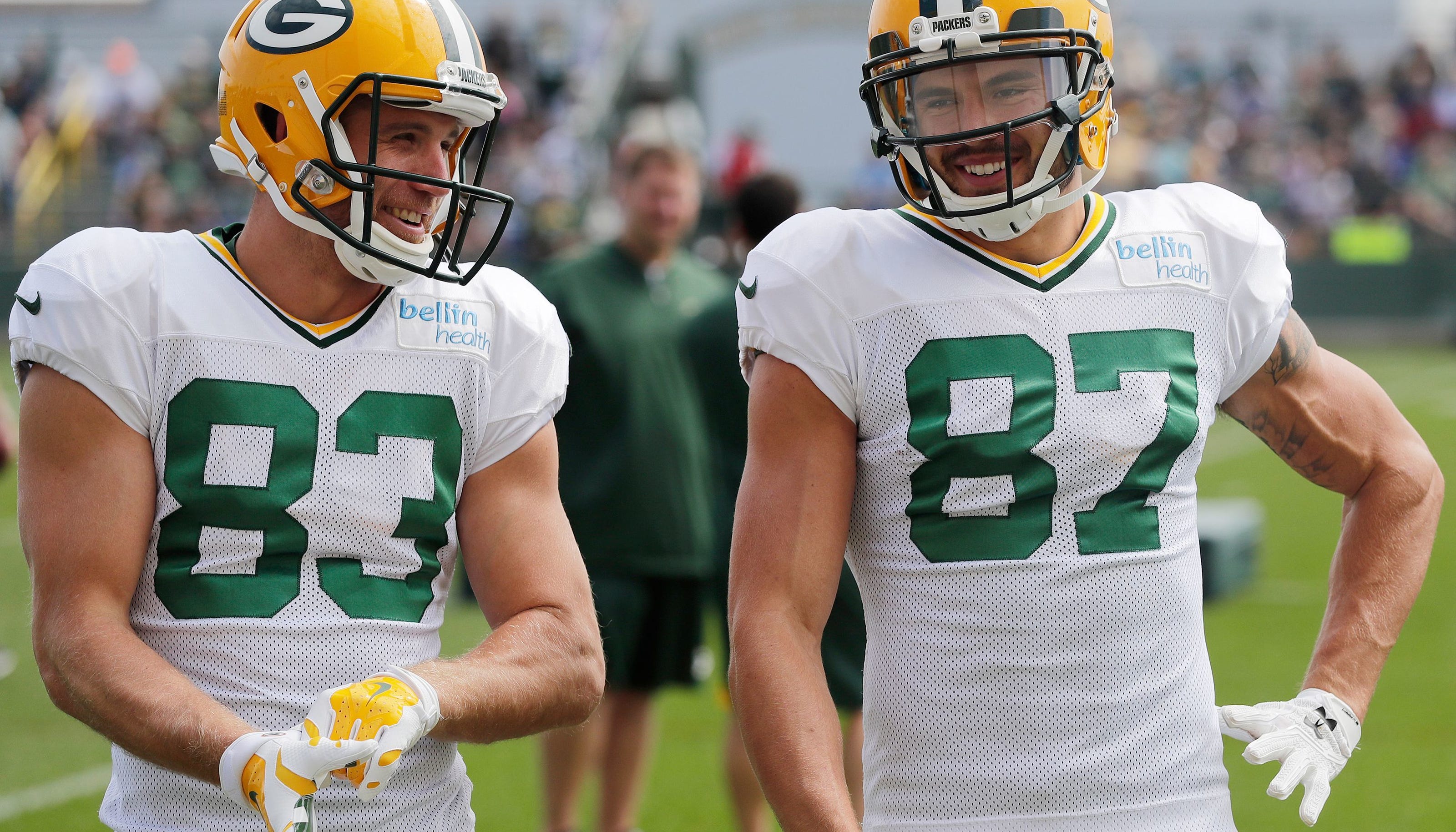 Former Packers Jordy Nelson Jeff Janis Reconnect In Spare Time Over Tires