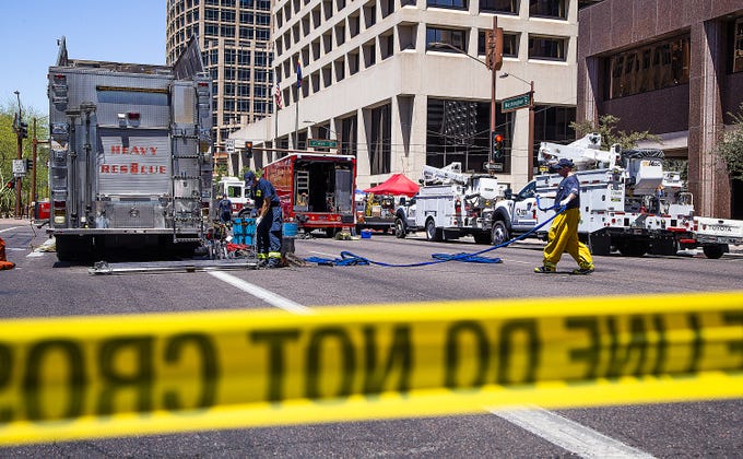 Downtown Phoenix disrupted by power outage after fatal underground fire