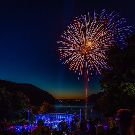 The West Point Band present its annual Independence Day Celebration with fireworks.