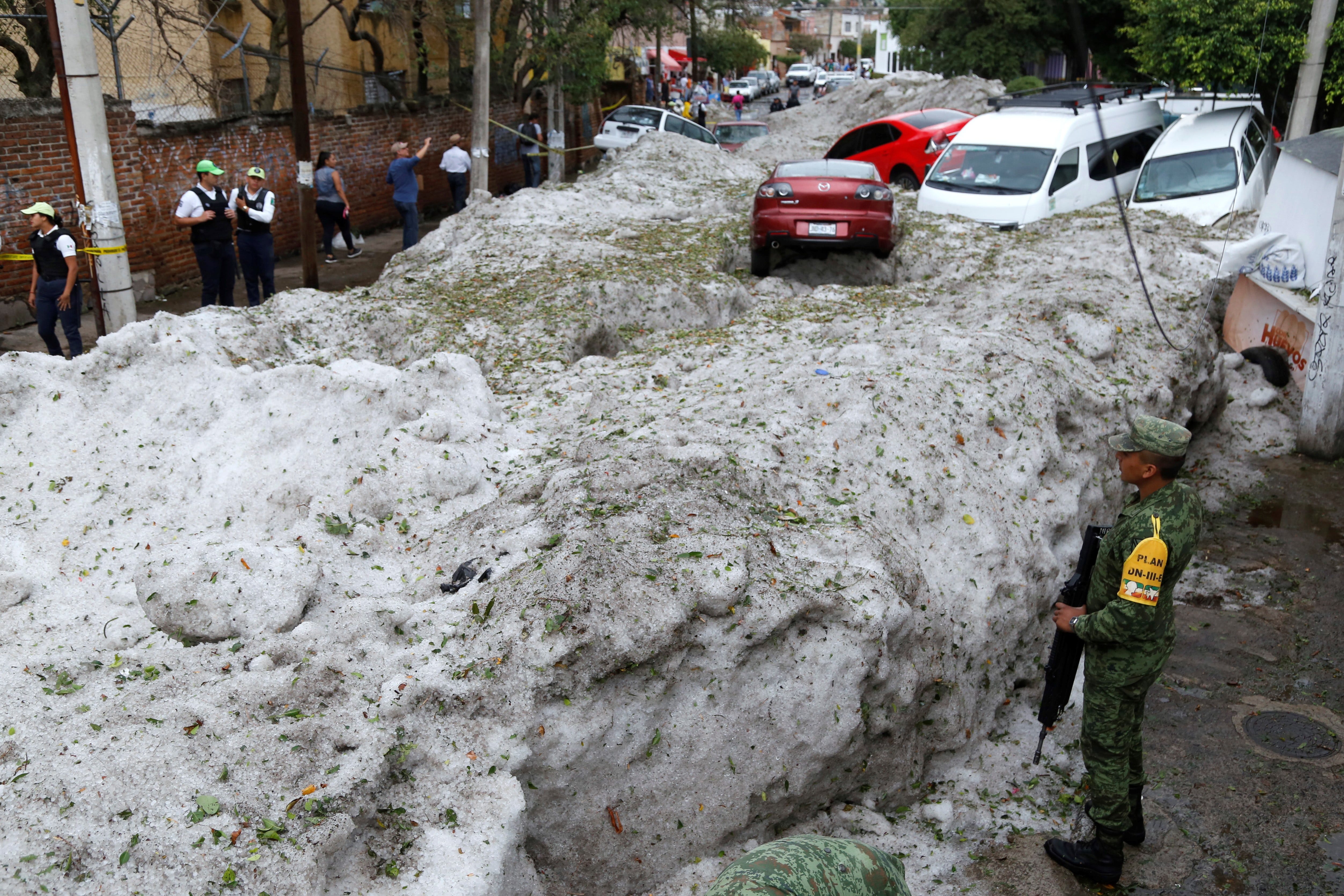 Guadalajara hailstorm engulfs city in up to 6 feet of ice in Mexico