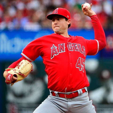 Angels pitcher Tyler Skaggs was in his seventh...