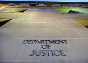 The Department of Justice headquarters building in Washington.