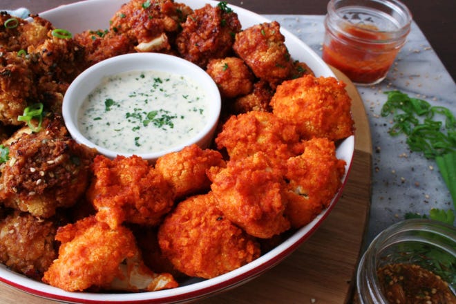 Vegan cauliflower wings