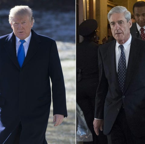 President Donald Trump and Robert Mueller