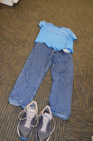 On Wednesday around 3:30 a.m., police found the man down in 1000 block of Gilbert Avenue. Officers discovered a male white believed to be in his 40's, disrobed and unresponsive. These are his clothes.