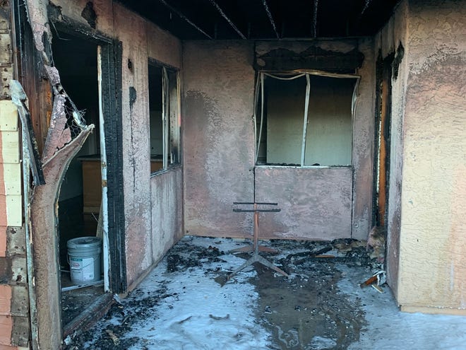 A mother and her son jumped from their second-story apartment to escape a fire on the floor below on July 3, 2019.