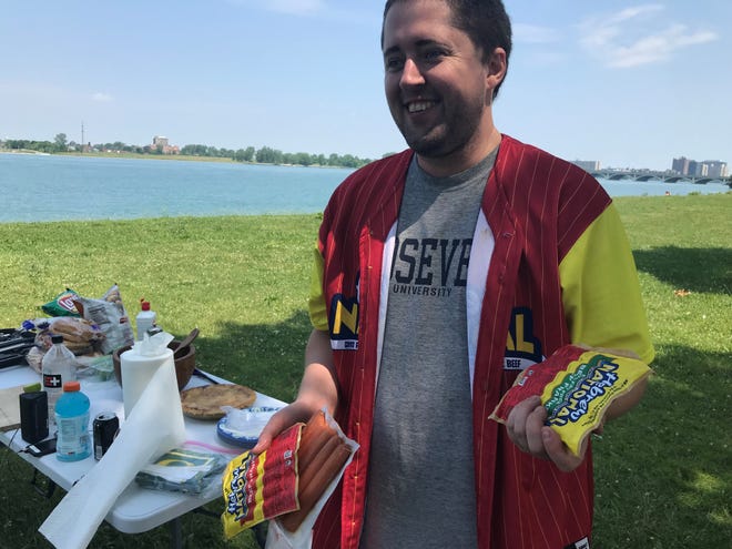 Ely Hydes was well-stocked with his beloved Hebrew National franks for his annual Fourth of July cookout at Belle Isle.
