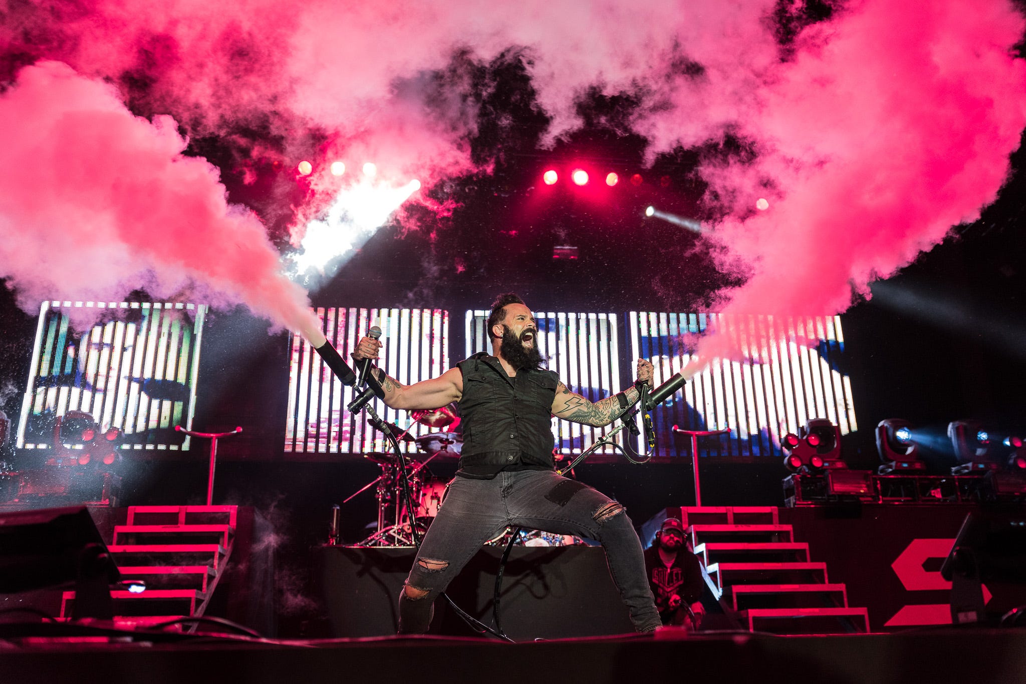 For about five years, Brianna Griepentrog has taken concert photos like this one of the band Skillet for Summerfest, the Pabst Theater Group and the Rave. She left her day job in late February to become a full-time photographer, but her year of work was wiped out because of the coronavirus pandemic.