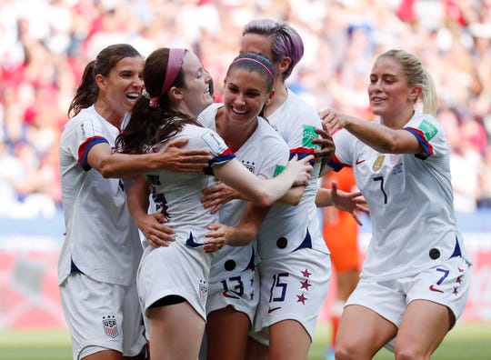 World Cup Usa S Megan Rapinoe Rose Lavelle Lead Win Over