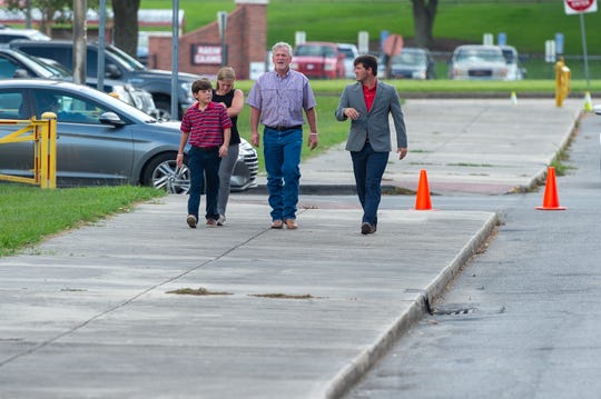 Friends, family and fans pay their respects to Coach Tony Robichaux  at the Cajundome Convention center. Sunday, July 7, 2019.