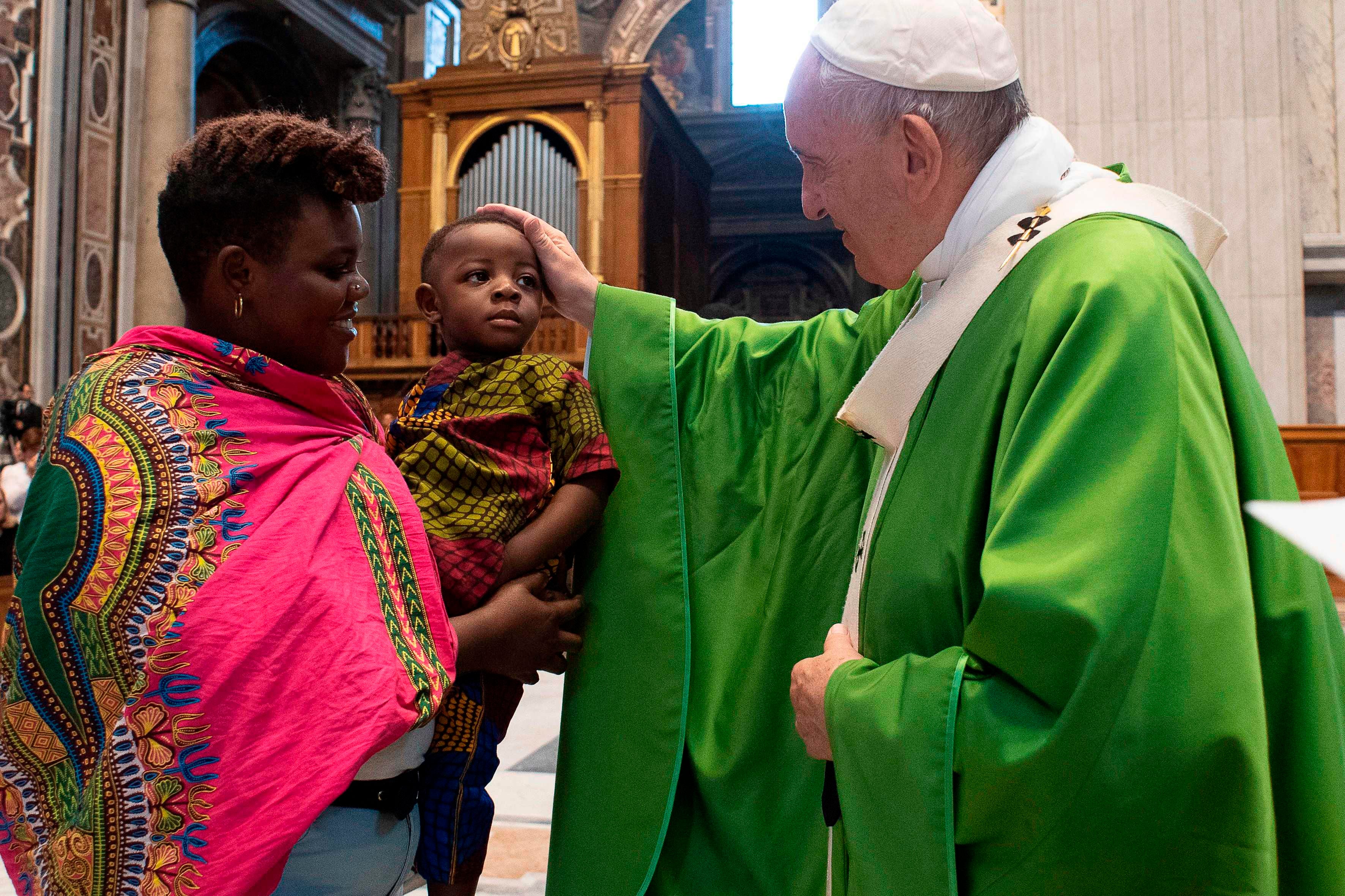 &apos;They are persons&apos;: Pope Francis prays for migrants in special Mass